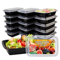 Ezalia 15 Pack- Meal Prep Containers 32oz, Plastic Food Prep Containers Reusable, Leakproof To Go Food Containers with Lids, BPA-Free, Microwave/Dishwasher/Freezer Safe